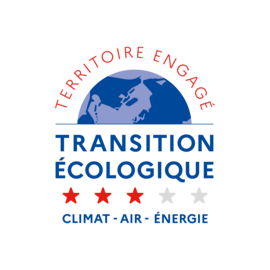 Logo Territoire Engagé Transition Écologique. Climat, air, énergie