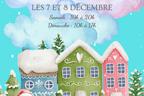 Affiche marché de Noël de Poitiers Saint-Eloi