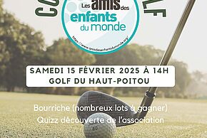 Affiche de la compétition caritative au Golf du Haut-Poitou