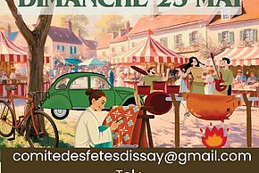 Affiche de Dissay en fête - On vide les greniers