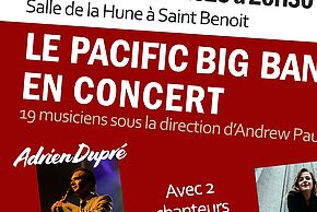 Affiche du concert du Pacific Big-Band 