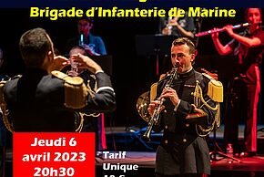 Affiche concert de la fanfare et Bagad de la 9e BIMa