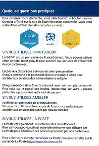 Quelques questions pratiques concernant France Connect - Agrandir l'image (fenêtre modale)