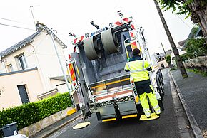 Camion de collecte des déchets