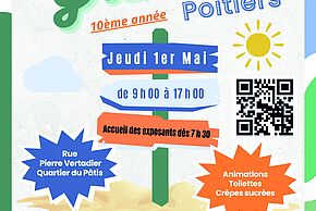 Affiche du Vide-greniers au Pâtis